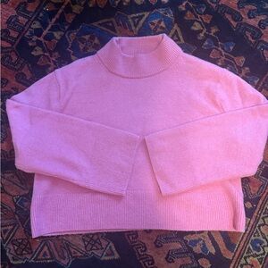 J. Crew Light Pink Mock Neck Sweater